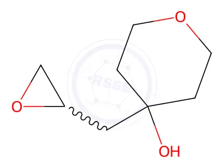 Chemical structure of 4-(oxiran-2-ylmethyl)oxan-4-ol