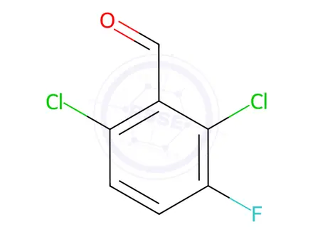 Chemical structure of 2,6-dichloro-3-fluorobenzaldehyde
