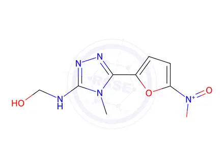Chemical structure of [[4-Methyl-5-(5-nitro-2-furyl)-4H-1,2,4-triazol-3-yl]amino]methanol