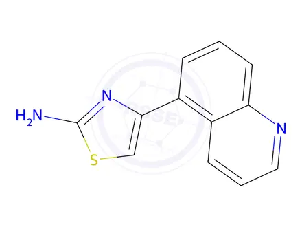Chemical structure of 4-(Quinolin-5-yl)thiazol-2-amine