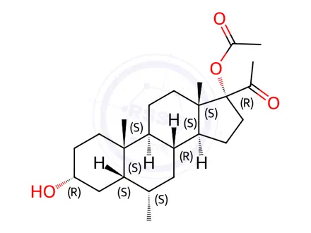 Chemical structure of Medroxyprogesterone Acetate Impurity 29