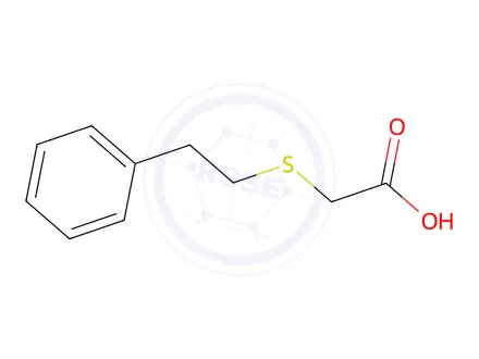 Chemical structure of 2-[(2-phenylethyl)sulfanyl]acetic acid
