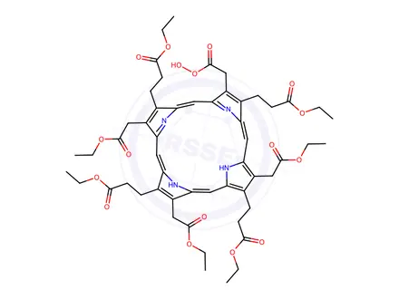 Chemical structure of peroxyacetic acid uroporphyrin I