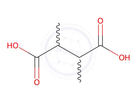 Chemical structure of 2,3-Dimethylsuccinic Acid