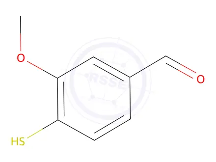 Chemical structure of 4-Mercapto-3-methoxybenzaldehyde
