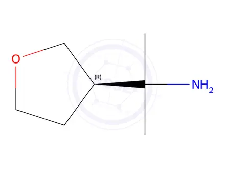 Chemical structure of 2-[(3R)-tetrahydrofuran-3-yl]propan-2-amine