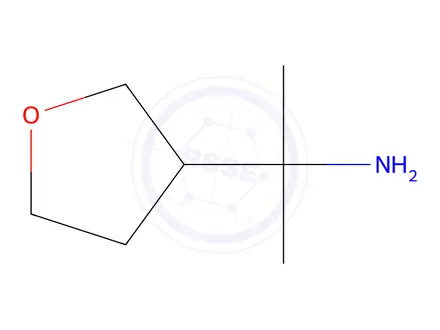 Chemical structure of 2-(oxolan-3-yl)propan-2-amine