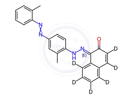 Chemical structure of Sudan 4-[D6]
