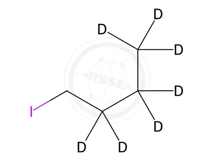 Chemical structure of 1-Iodobutane-2,2,3,3,4,4,4-d7 (stabilized with copper)