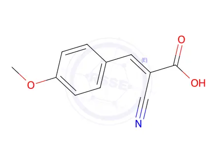 Chemical structure of -alpha-Cyano-4-methoxycinnamic acid