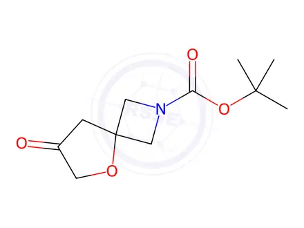 Chemical structure of tert-Butyl 7-oxo-5-oxa-2-azaspiro[3.4]octane-2-carboxylate