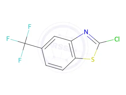 Chemical structure of 2-Chloro-5-(trifluoromethyl)benzo[d]thiazole