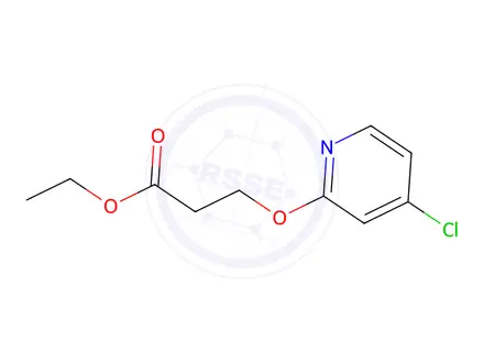 Chemical structure of Ethyl 3-((4-chloropyridin-2-yl)oxy)propanoate