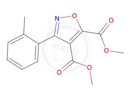 Chemical structure of 4,5-Isoxazoledicarboxylicacid,3-(2-methylphenyl)-,dimethylester(9CI)