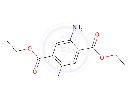 Chemical structure of 2,5-Diaminoterephthalic acid diethyl ester