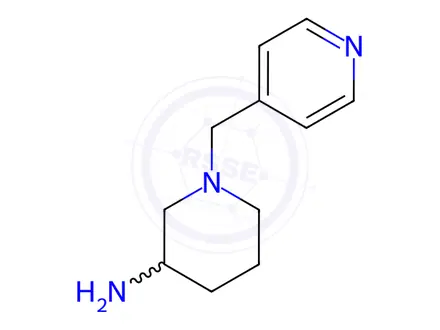 Chemical structure of 1-Pyridin-4-ylMethyl-piperidin-3-ylaMine dihydrochloride, 98+% C11H19Cl2N3, MW: 264.19