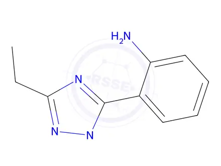 Chemical structure of 2-(3-Ethyl-1-methyl-1h-1,2,4-triazol-5-yl)aniline