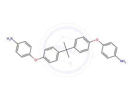 Chemical structure of 4,4-(4,4-Isopropylidenediphenyl-1,1-diyldioxy)dianiline