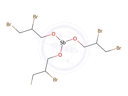 Chemical structure of tris(2,3-dibromopropyl) antimonate