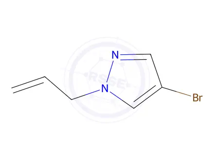 Chemical structure of 4-bromo-1-(prop-2-en-1-yl)-1H-pyrazole