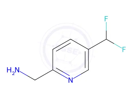 Chemical structure of (5-(difluoromethyl)pyridin-2-yl)methanamine