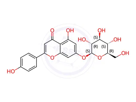 Chemical structure of Apigenin 7-glucoside