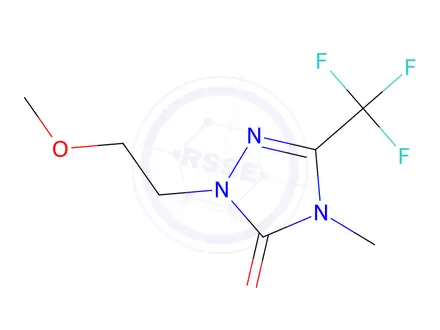 Chemical structure of 2-(2-Methoxyethyl)-4-methyl-5-(trifluoromethyl)-2,4-dihydro-3H-1,2,4-triazol-3-one