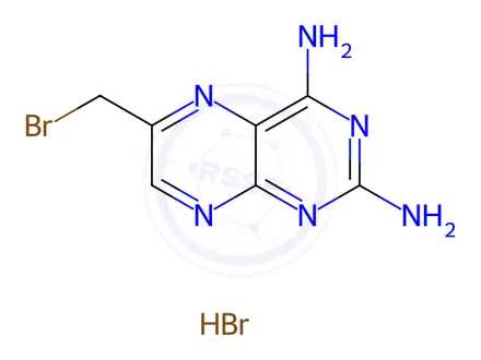 Chemical structure of 6-Bromomethyl-pteridine-2,4-diamine HBr