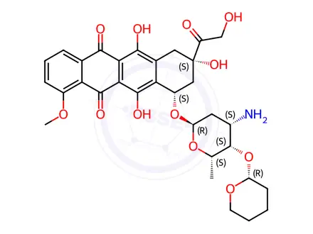 Chemical structure of Pirarubicin