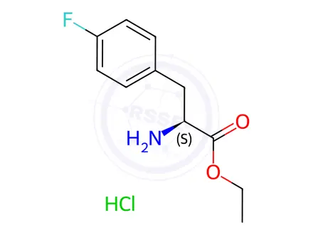 Chemical structure of H-p-Fluoro-Phe-OEt · HCl