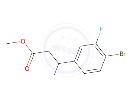 Chemical structure of Methyl 3-amino-3-(4-bromo-3-fluorophenyl)propanoate