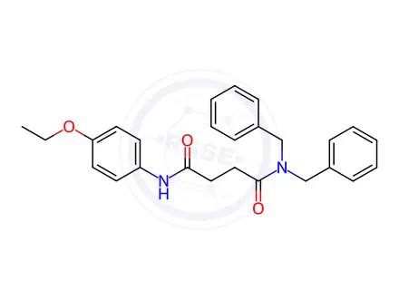Chemical structure of N1,N1-dibenzyl-N4-(4-ethoxyphenyl)succinamide