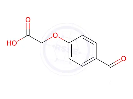 Chemical structure of 4-Acetylphenoxyacetic acid