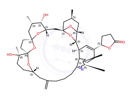 Chemical structure of Jiangyaotoxin F solution
