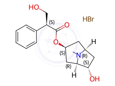 Chemical structure of Anisodamine Hydrobromide