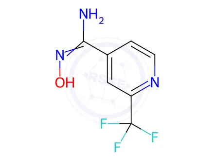 Chemical structure of N-Hydroxy-2-(trifluoromethyl)isonicotinimidamide