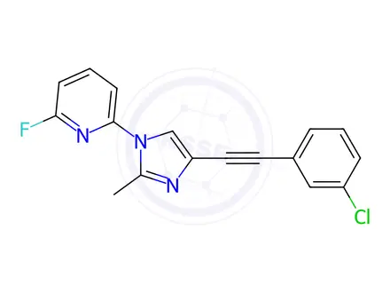 Chemical structure of Basimglurant Impurity 59