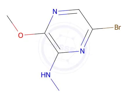 Chemical structure of 6-Bromo-2-hydrazino-3-methoxypyrazine