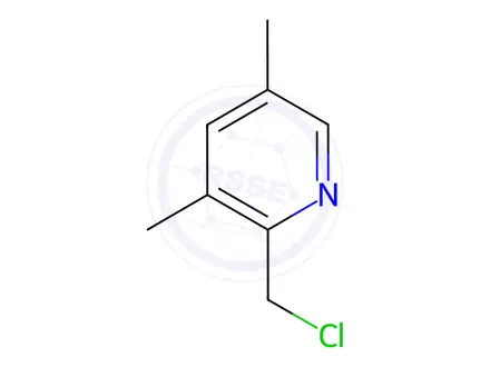 Chemical structure of 3,5-Dimethyl-2-chloromethylpyridine