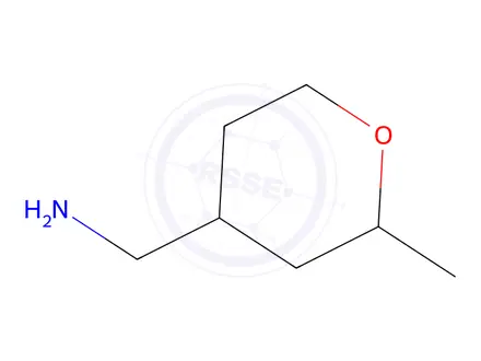 Chemical structure of 1-(2-methyloxan-4-yl)methanamine