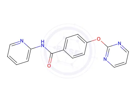 Chemical structure of N-(Pyridin-2-yl)-4-(pyrimidin-2-yloxy)benzamide