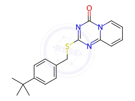 Chemical structure of 2-([4-(TERT-BUTYL)BENZYL]SULFANYL)-4H-PYRIDO[1,2-A][1,3,5]TRIAZIN-4-ONE