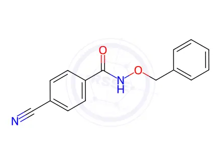 Chemical structure of n-(Benzyloxy)-4-cyanobenzamide