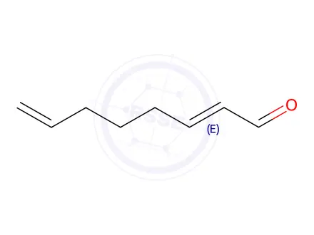 Chemical structure of 2,7-Octadienal, (2E)-