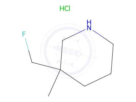 Chemical structure of 3-(Fluoromethyl)-3-methylpiperidine hydrochloride