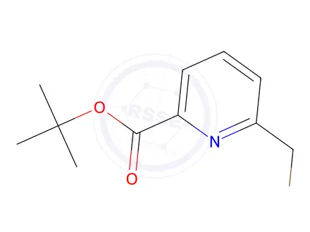 Chemical structure of 2-Pyridinecarboxylic acid, 6-(bromomethyl)-, 1,1-dimethylethyl ester