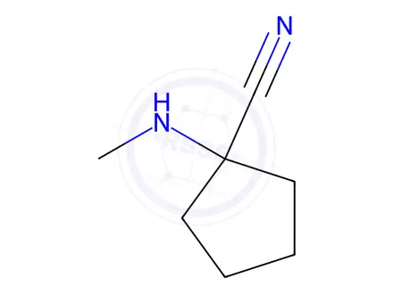 Chemical structure of 1-(Methylamino)cyclopentane-1-carbonitrile