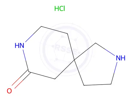 Chemical structure of 2,8-Diazaspiro[4.5]Decan-7-one hydrochloride