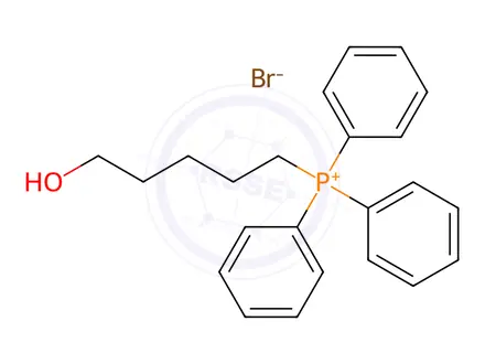 Chemical structure of (5-Hydroxypentyl)triphenylphosphonium bromide