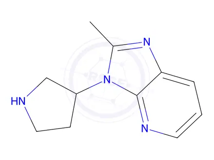 Chemical structure of 2-Methyl-3-(pyrrolidin-3-yl)-3h-imidazo[4,5-b]pyridine